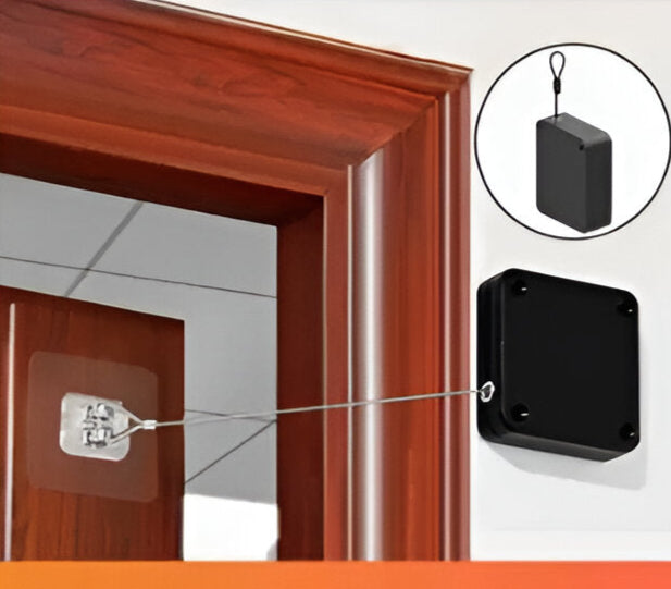 Automatic Door Closer Closing Sliding Latch No Punching